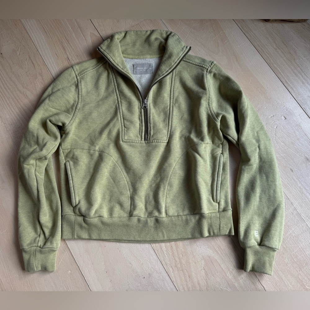 Everlane Organic Cotton Quarter Zip Sweatshirt